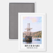 River Dart, Dartmouth, Devon Magneet (Voorkant / Achterkant)