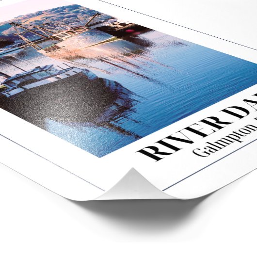 River Dart, Galmpton, Devon Foto Afdruk (Hoek)