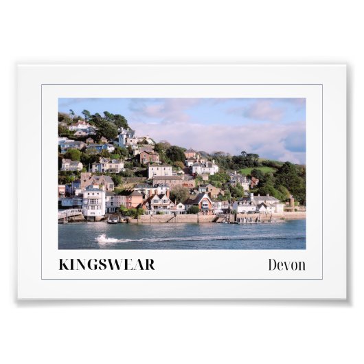 River Dart, Kingswear, Devon Foto Afdruk (Voorkant)