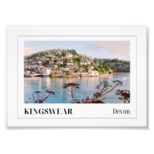 River Dart, Kingswear, Devon Foto Afdruk (Voorkant)