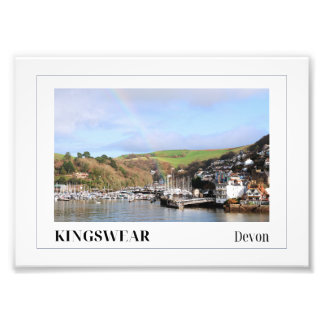 River Dart Rainbow, Kingswear, Devon Foto Afdruk