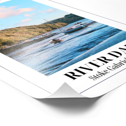 River Dart, Stoke Gabriel, Devon Foto Afdruk (Hoek)