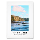 River Dart, Stoke Gabriel, Devon Foto Afdruk (Voorkant)