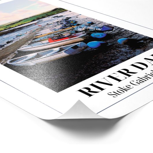 River Dart, Stoke Gabriel, Devon Foto Afdruk (Hoek)