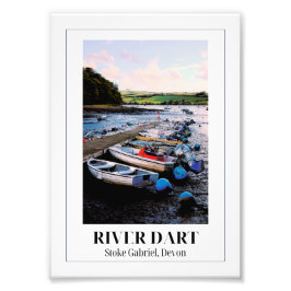 River Dart, Stoke Gabriel, Devon Foto Afdruk