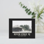 River Edge NJ Treinstation 1910s geïnspireerd Briefkaart (Staand voorkant)