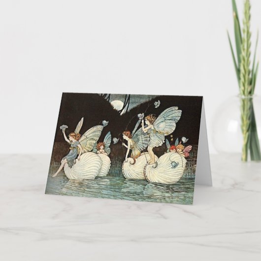 River Faeries, Fairy, Fae Pagan Wenskaart Kaart (Voorkant)