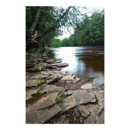 River Flat Rocks Foto Afdruk