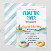 River float party uitnodiging (Voorkant / Achterkant)