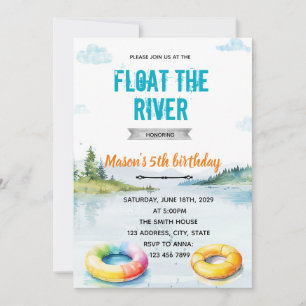 River float party uitnodiging