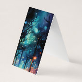 River Forest Vouwen Bladwijzer Bookmarker Visitekaartje (Achterkant)