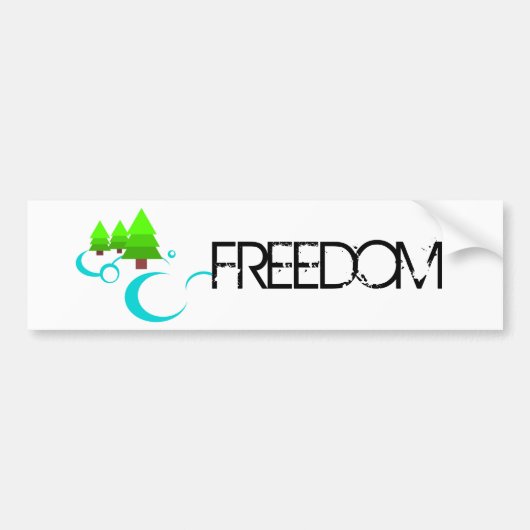 River Freedom Bumpersticker (Voorkant)