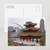 River Garden - Des Moines, Iowa # 2 Briefkaart (Voorkant / Achterkant)