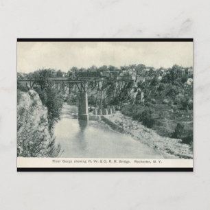 River Gorge Bridge, Rochester NY Vintage Briefkaart