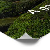 River - Groen bos - Quote Mix Poster (Hoek)