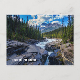 River - Groen bos - Rock - Quote Mix Briefkaart