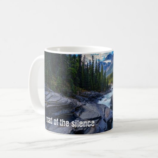 River - Groen bos - Rock - Quote Mix Koffiemok (Voorkant links)
