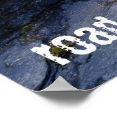 River - Groen bos - Rock - Quote Mix Poster (Hoek)