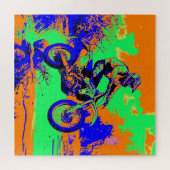 River Hopping - Motorcross Rider Legpuzzel (Horizontaal)