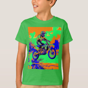 River Hopping - Motorcross Rider T-shirt