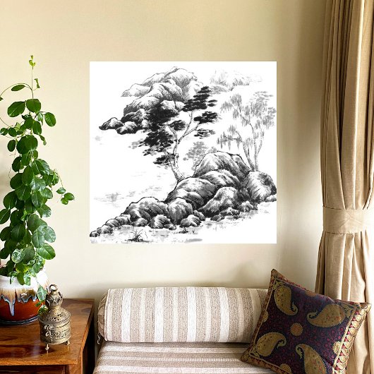 River Impression Canvas Afdruk