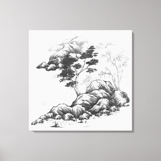 River Impression Canvas Afdruk (Voorkant)