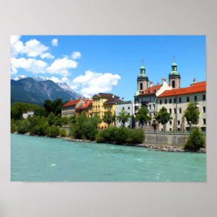 River Inn bij Innsbruck Poster