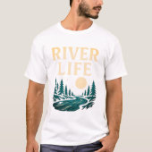 River is het T-shirt van Life Mannen (Voorkant)