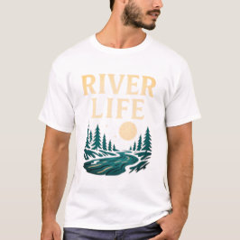 River is het T-shirt van Life Mannen