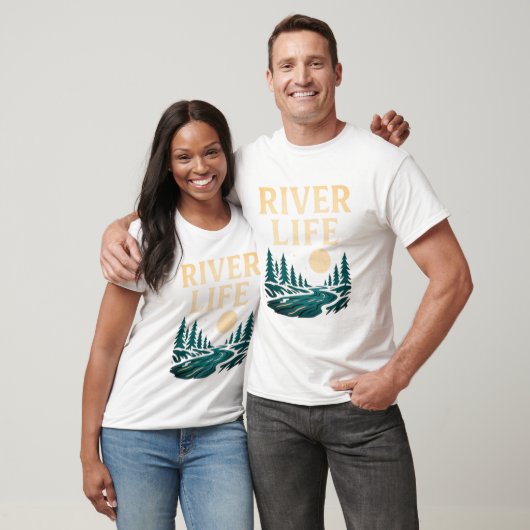 River is het T-shirt van Life Mannen (Unisex)