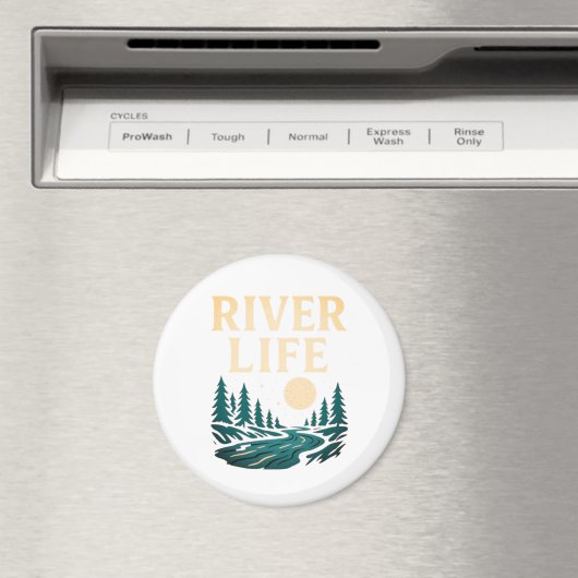 River is Life Magnet – Natuur geïnspireerd decor (Insitu (Vaatwasser))