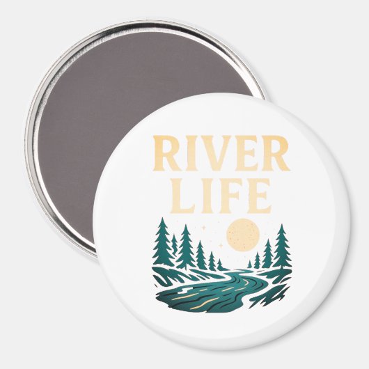 River is Life Magnet – Natuur geïnspireerd decor (Voorkant / Achterkant)