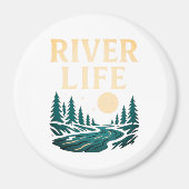 River is Life Magnet – Natuur geïnspireerd decor (Voorkant)