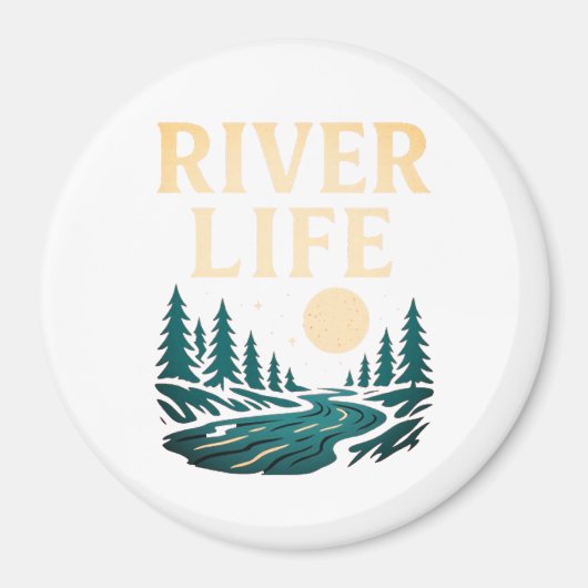 River is Life Magnet – Natuur geïnspireerd decor (Voorkant)