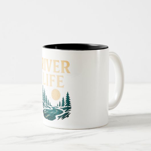 River is Life Mok – Natuur geïnspireerde koffiebek (Voorkant rechts)