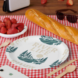 River Is Life Paper Borden - Natuur Geïnspireerde  Papieren Bordje