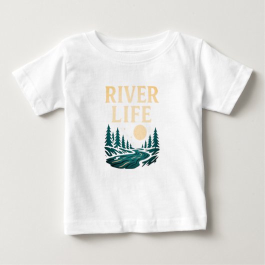 River Is Life T-shirt – Natuur geïnspireerd (Voorkant)