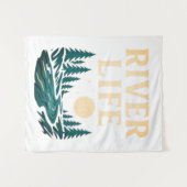River is Life Tapestry – Natuur geïnspireerd Wandkleed (Voorkant (horizontaal))