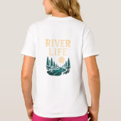 River is Life Vrouwen T-shirt – Natuur geïnspireer (Achterkant)