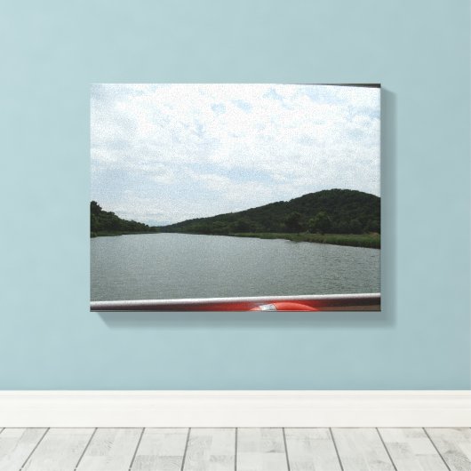 River Landscape Fotografie Canvas Decor (Insitu (Houten vloer))