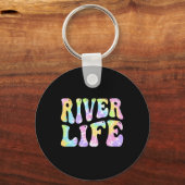 River Life Fun Vissen Boating River Bum Vrouwen Gi Sleutelhanger (Voorkant)