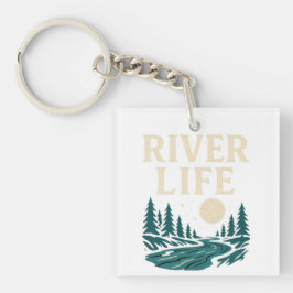 River Life is een acryl Sleutelhanger