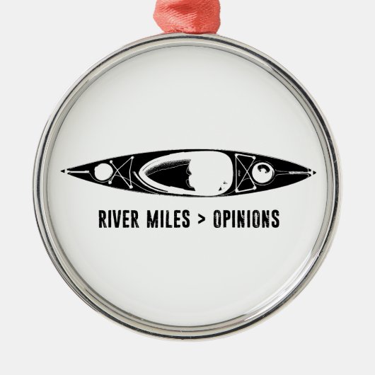 River Miles > Opinions Kayak Metalen Ornament (Voorkant)