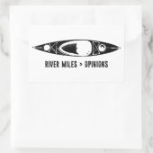 River Miles > Opinions Kayak Rechthoekige Sticker (Tas)