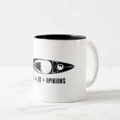 River Miles > Opinions Kayak Tweekleurige Koffiemok (Voorkant rechts)