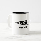 River Miles > Opinions Kayak Tweekleurige Koffiemok (Voorkant links)