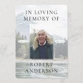 River Mountain in het liefdevolle geheugen begrafe Programmakaart (Voorkant)