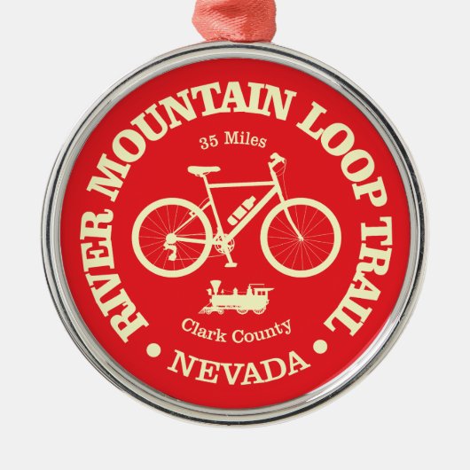 River Mountain Loop Trail (fietsen) Metalen Ornament (Voorkant)