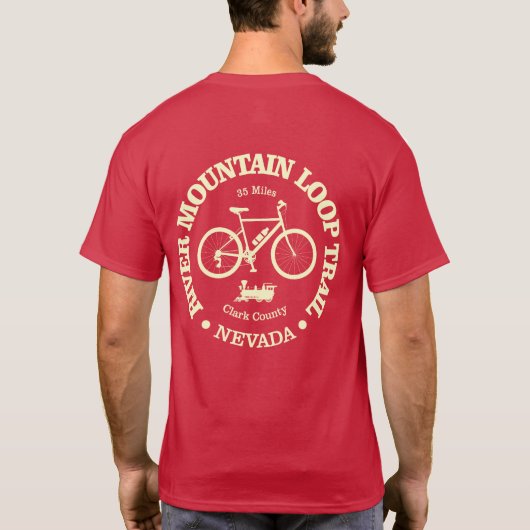 River Mountain Loop Trail (fietsen) T-shirt (Achterkant)