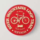 River Mountains Loop Trail (fietsen) Ronde Button 7,6 Cm (Voorkant)
